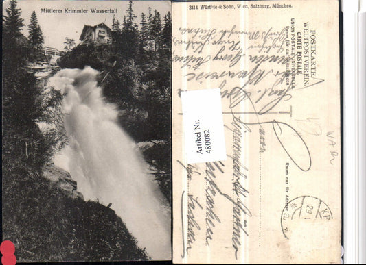 480082,Mittlerer Krimmler Wasserfall b. Krimml