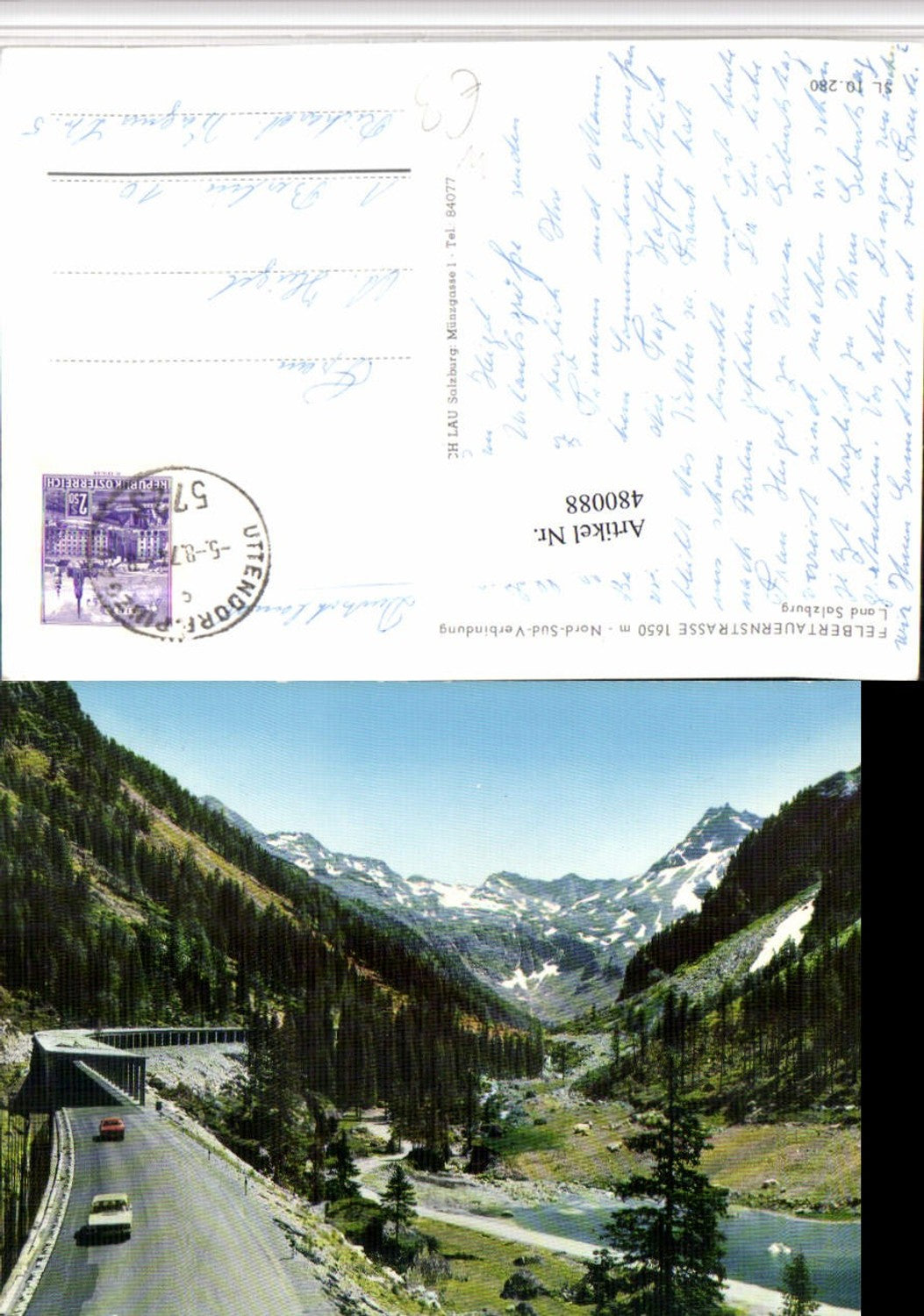 480088,Felbertauernstraße b. Uttendorf Bergkulisse