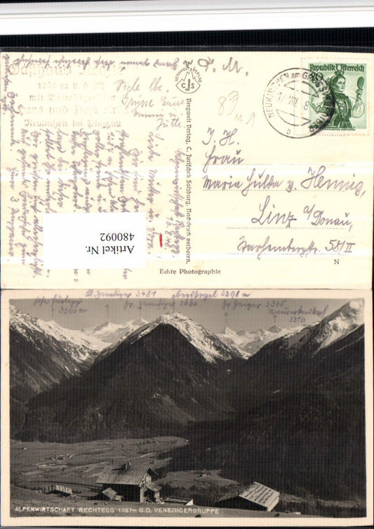 480092,Alpenwirtschaft Rechtegg b. Neukirchen geg. Venediger Bergkulisse