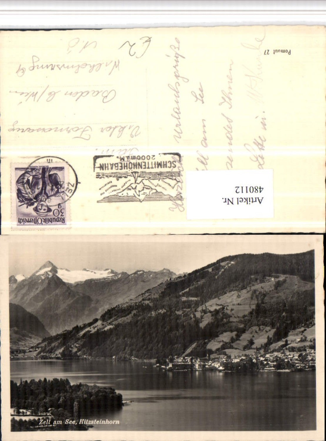 480112,Zell am See Totale geg. Kitzsteinhorn Bergkulisse