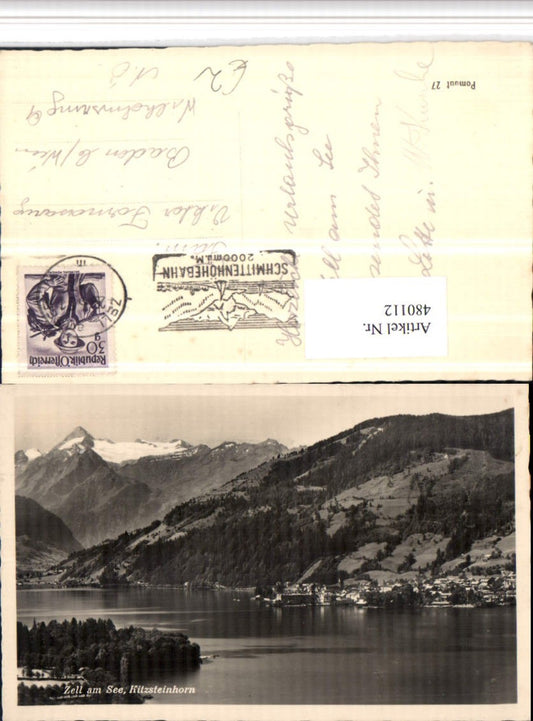 480112,Zell am See Totale geg. Kitzsteinhorn Bergkulisse