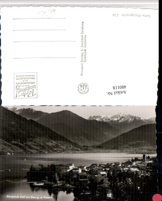 480118,Zell am See Teilansicht geg. Tauern Bergkulisse