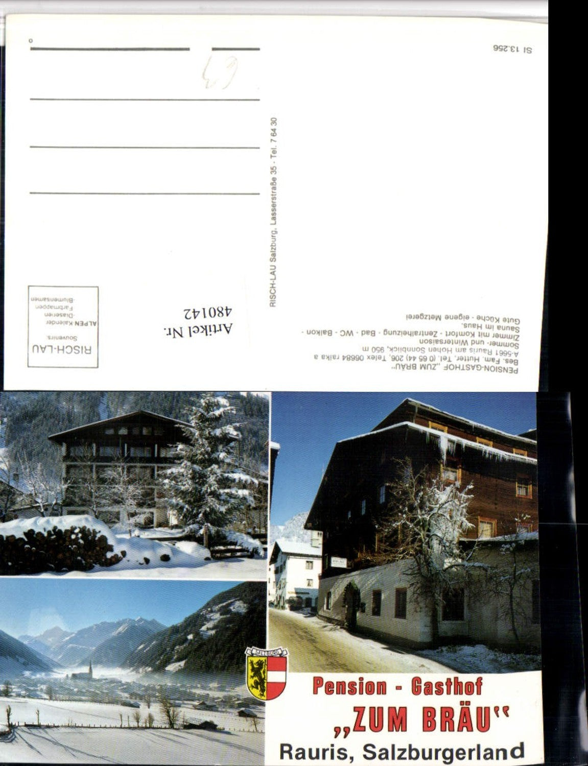 480142,Rauris Totale Pension Gasthof zum Bräu Mehrbildkarte