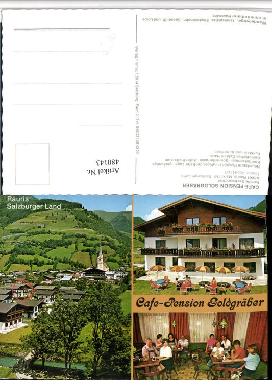 480143,Rauris Totale Cafe Pension Goldgräber Mehrbildkarte