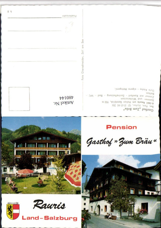 480144,Rauris Gasthof Pension zum Bräu Mehrbildkarte