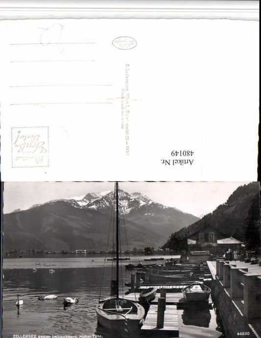 480149,Zellersee See b. Zell Boote geg. Imbachhorn Bergkulisse