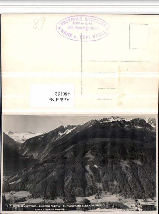 480152,Alpengasthaus Rechtegg b. Neukirchen Bergkulisse