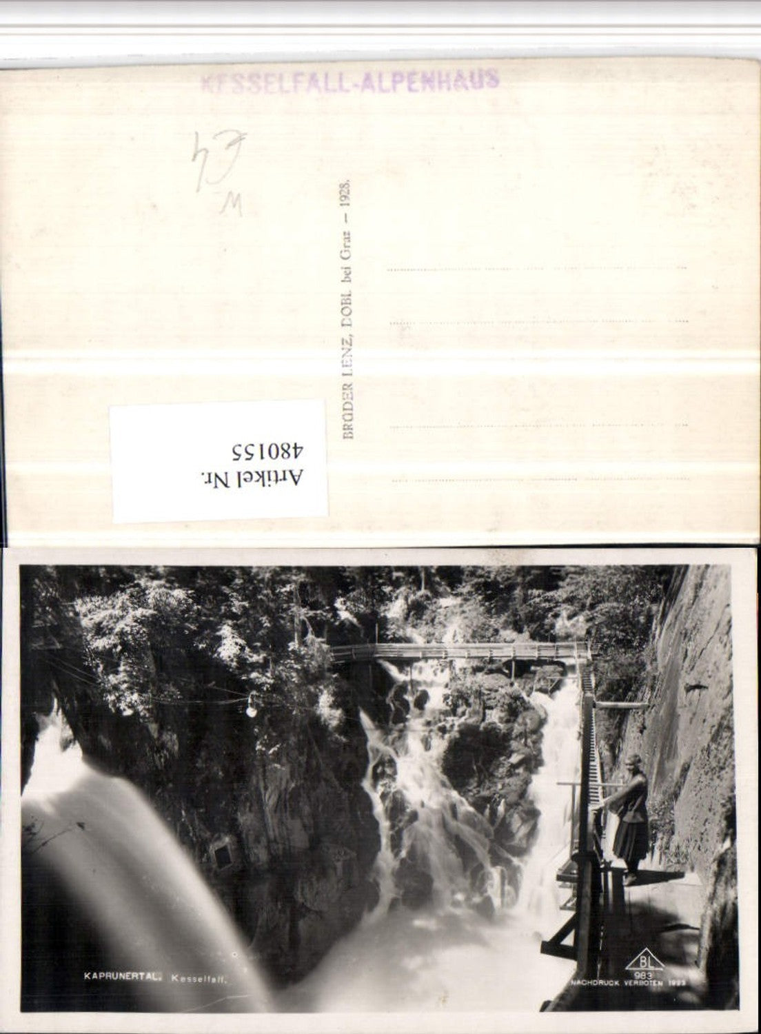 480155,Kaprunertal b. Kaprun Kesselfall Wasserfall