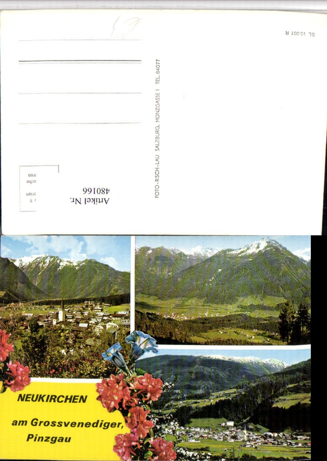 480166,Neukirchen am Großvenediger Totale Mehrbildkarte