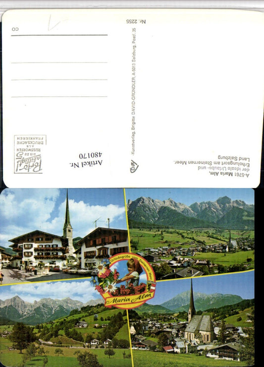 480170,Maria Alm am Steinernen Meer Totale Mehrbildkarte