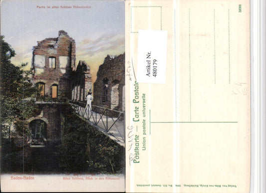 480179, Baden-Baden Old Castle View into the Knights' Hall pub Edm. v. König