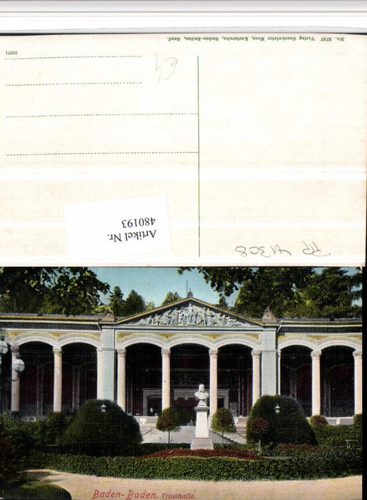 480193, Baden-Baden Trinkhalle Columns Bust