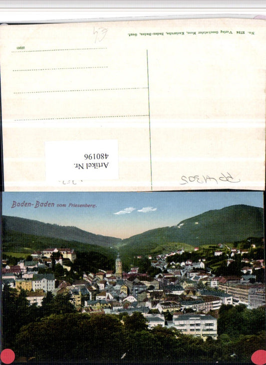 480196, Baden-Baden, view from Friesenberg