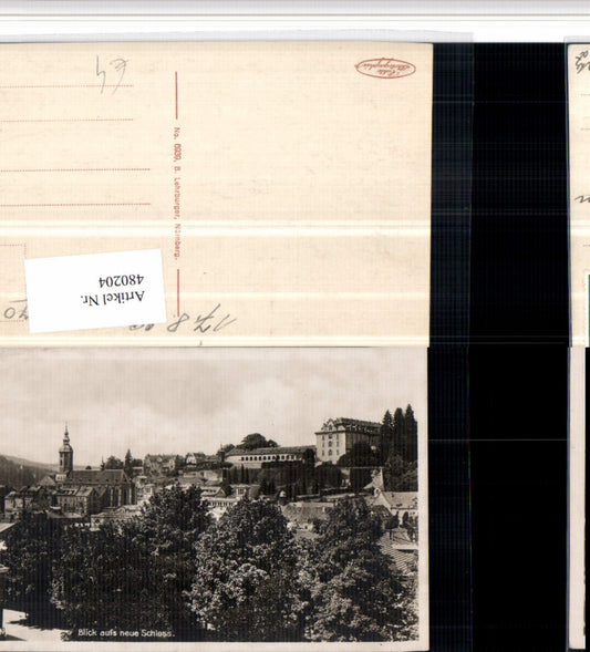 480204, Baden-Baden Partial view with castle
