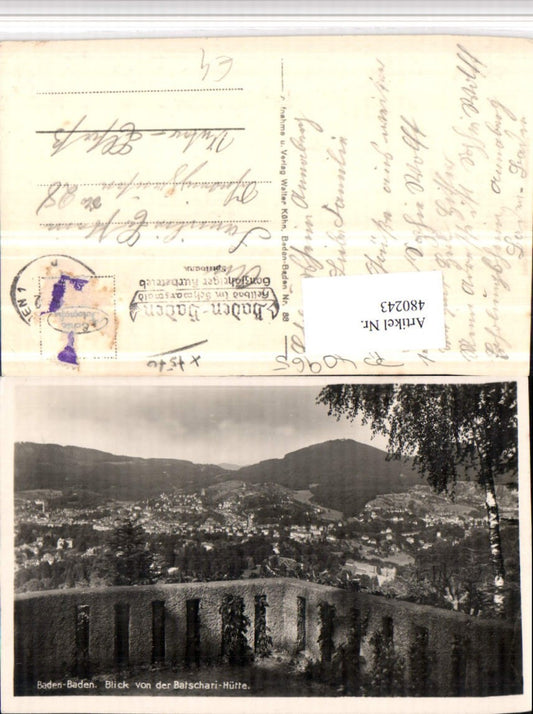 480243, Baden-Baden Total view from the Batschari Hut