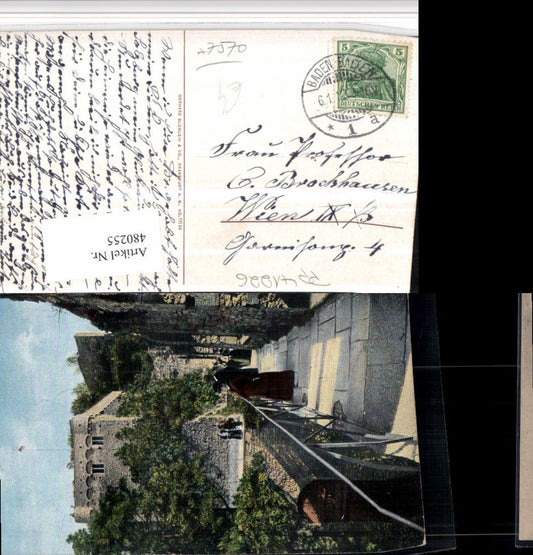 480255, Baden-Baden Old Castle Ruins Motif
