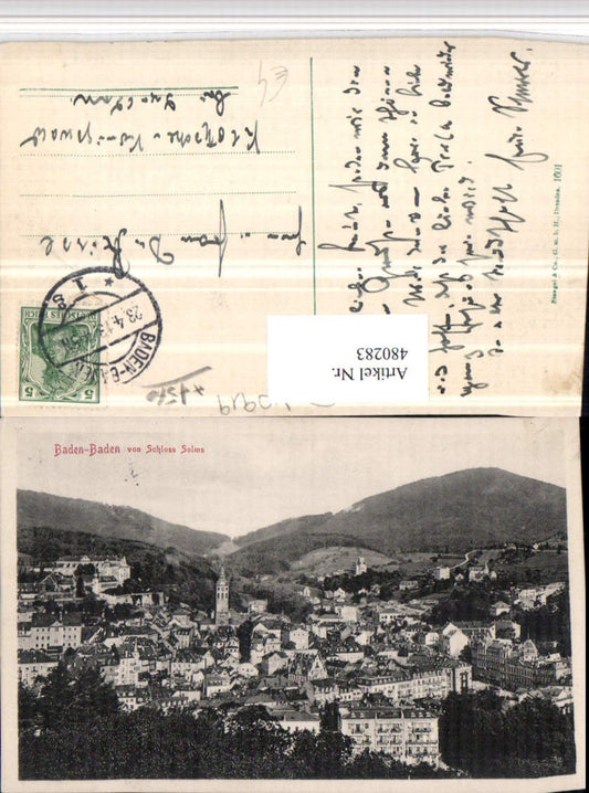 480283, Baden-Baden, general view from Solms Castle