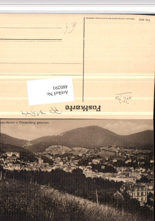 480291, Baden-Baden, view from Friesenberg