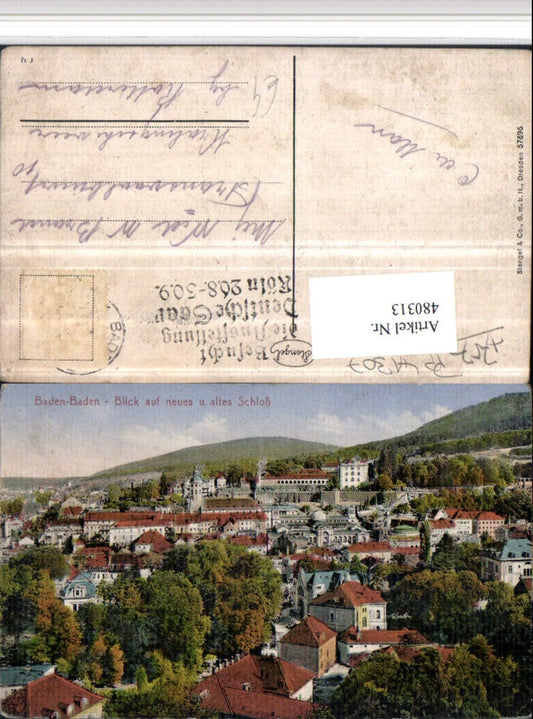 480313, Baden-Baden Total view with New and Old Castles