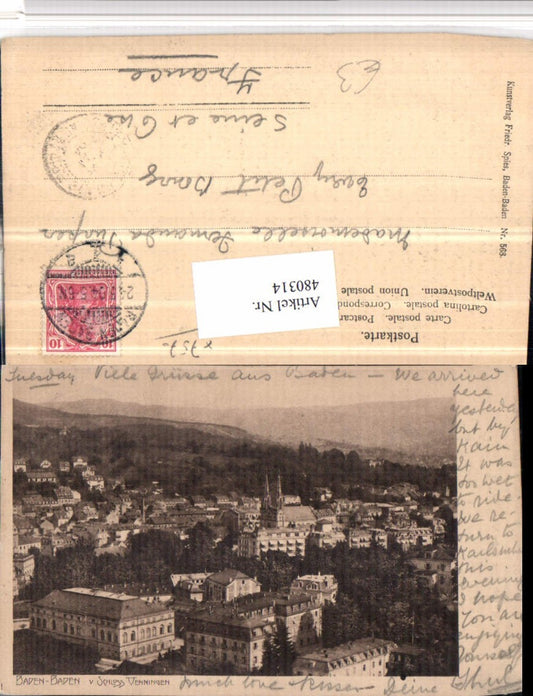 480314, Baden-Baden Long shot of Venningen Castle