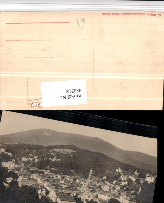 480318, Baden-Baden, view from Ebersteinstraße