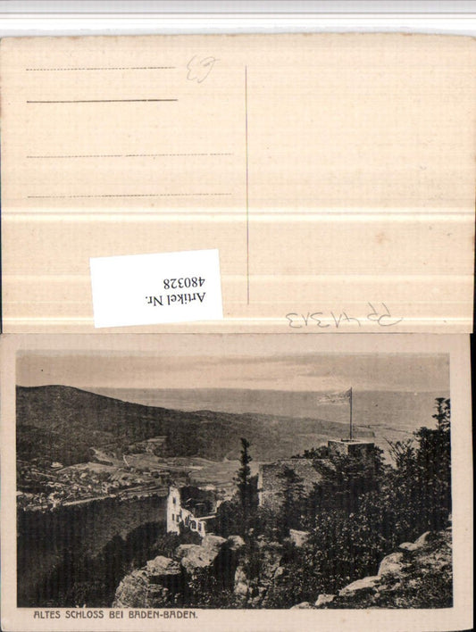 480328, Baden-Baden Old Castle Ruins