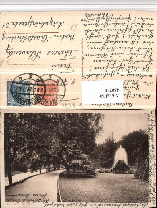 480330, Baden-Baden, area in the fountains