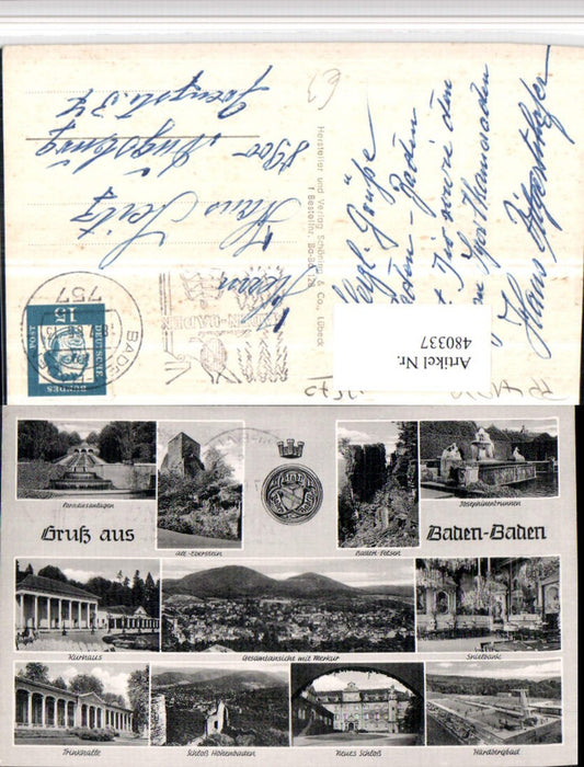 480337, Baden-Baden Total Casino Outdoor Pool Castle Multiview Map