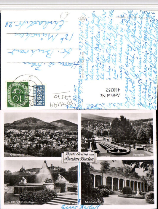 480352, Baden-Baden Total Paradise Patron's Facility Trinkhalle Multiview Map