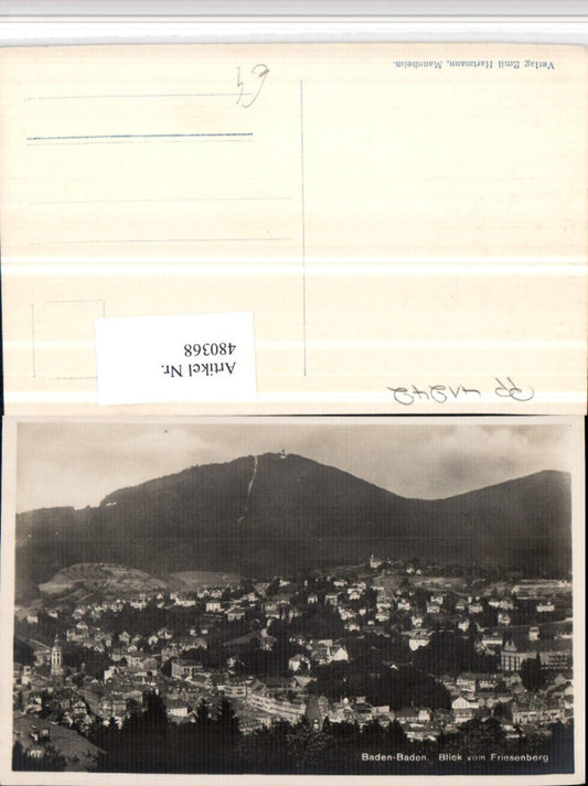 480368, Baden-Baden, view from Friesenberg
