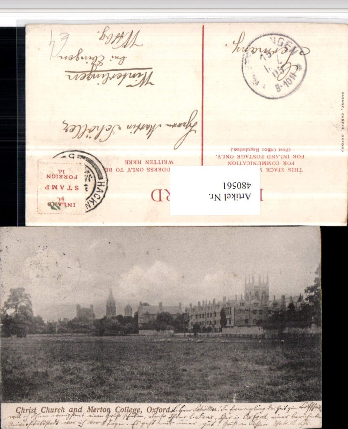 Alte Ansichtskarte – Old Postcard