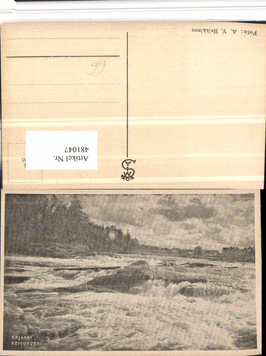 481047,Finland Kajaani Koivukoski Fluss Partie