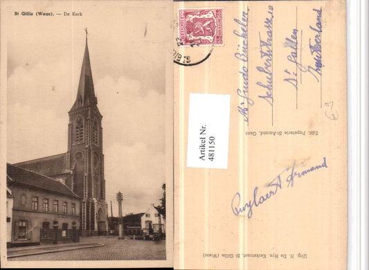 481150,Belgium St. Gillis Sint-Gillis-Waas De Kerk Kirche