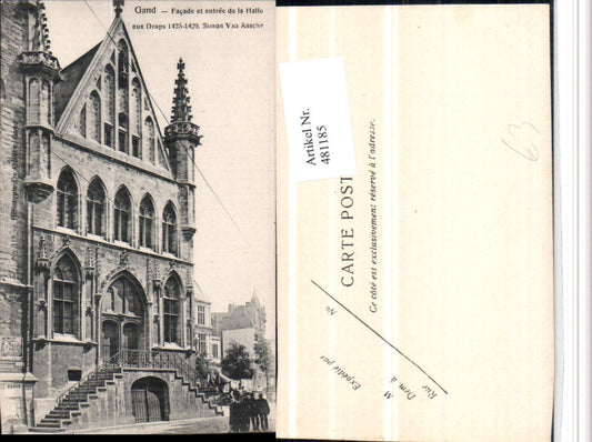 481185,Belgium Gand Gent Halle aux Draps Gebäude