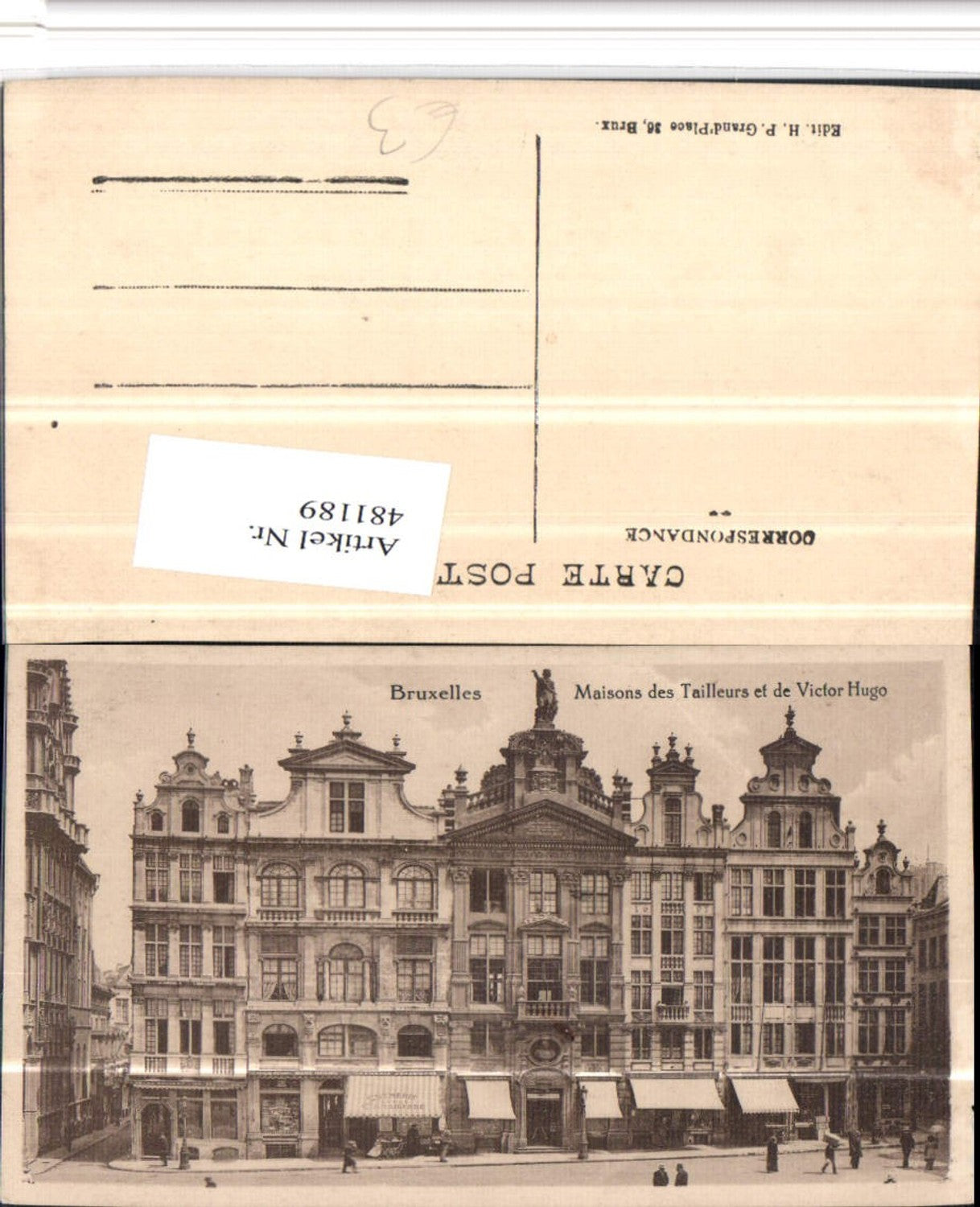 481189,Belgium Bruxelles Brüssel Maisons des Tailleurs et de Victor Hugo