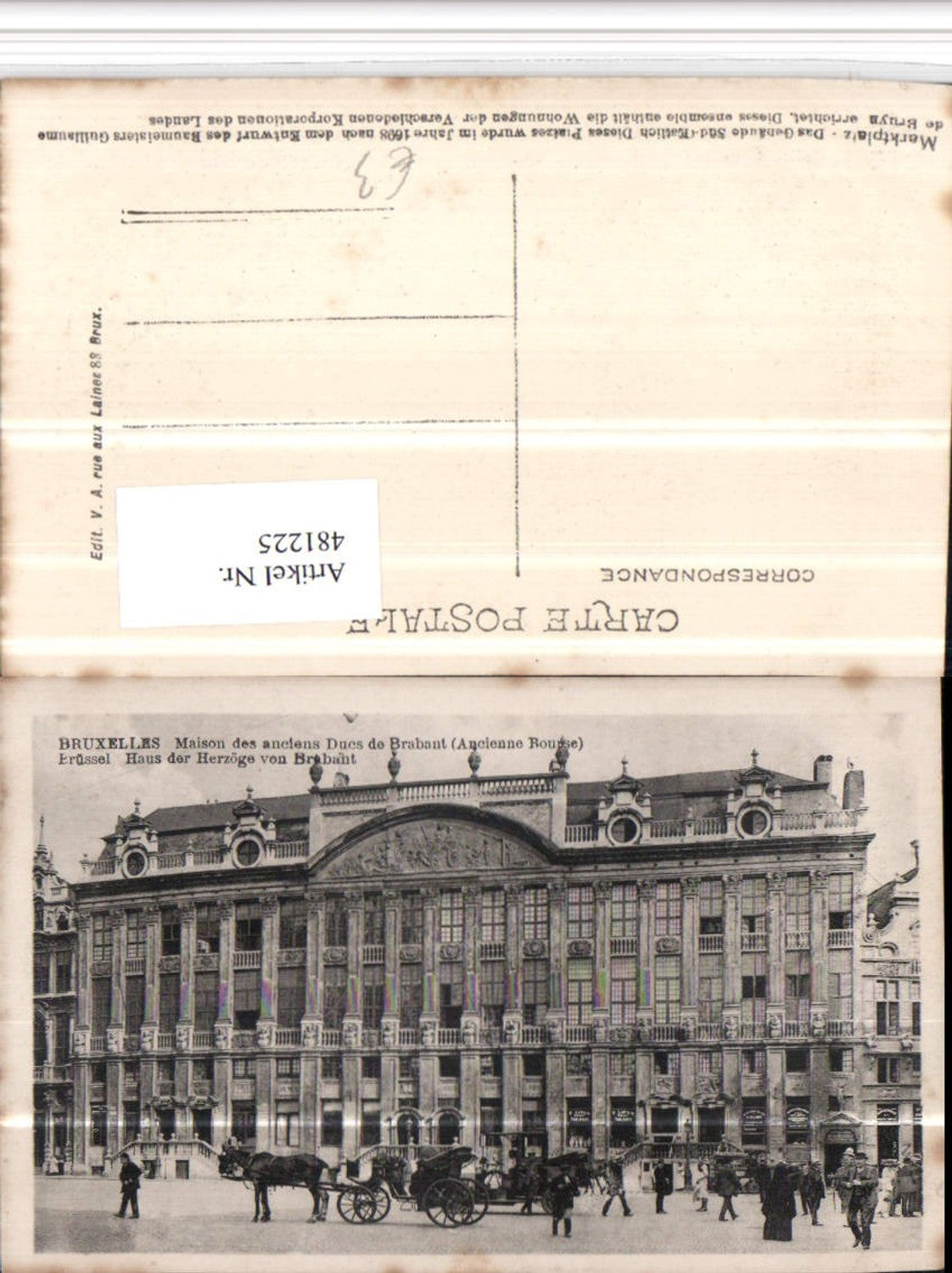 481225,Belgium Bruxelles Brüssel Maison des anciens Ducs de Brabant