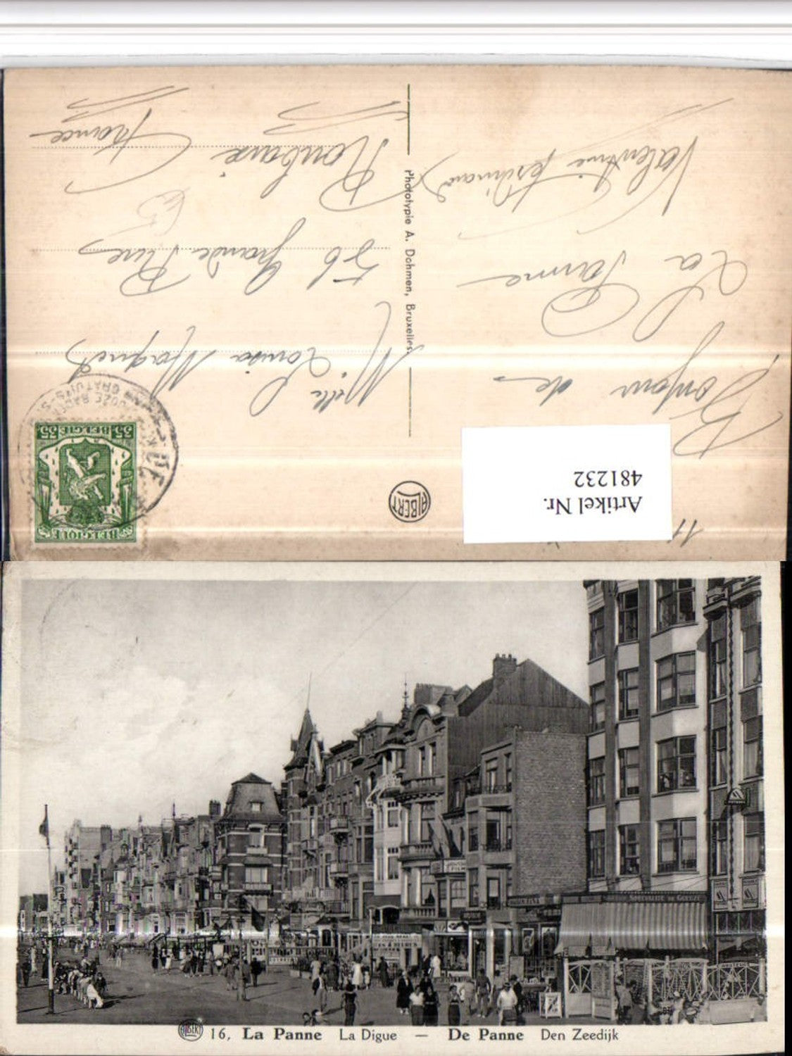 481232,Belgium La Panne De Panne La Digue Promenade