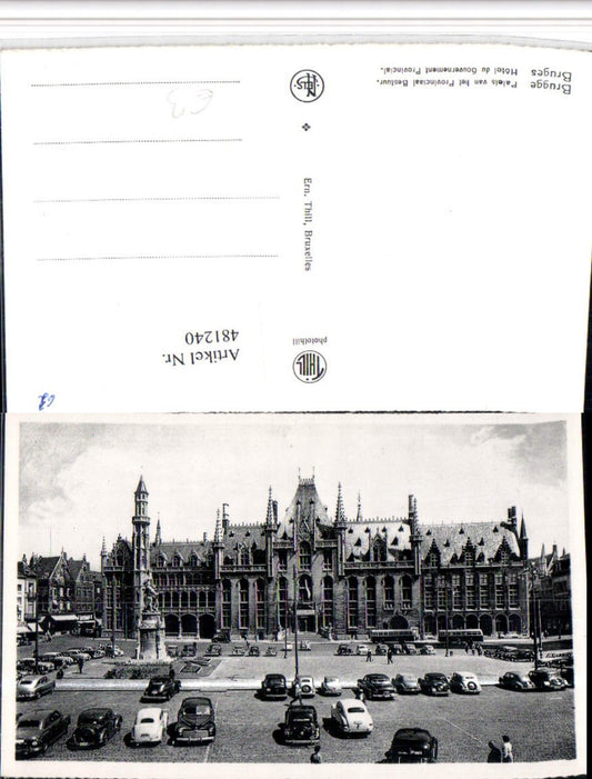 481240,Belgium Bruges Brügge Hotel du Gouvernement Provincial Gebäude