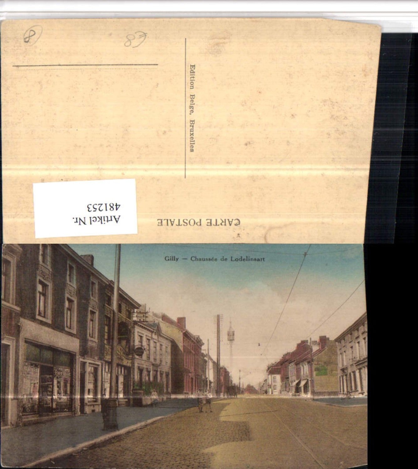481253,Belgium Charleroi Gilly Chausee de Lodelinsart Straßenansicht
