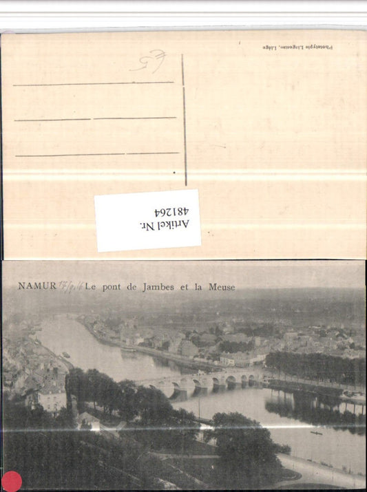 481264,Belgium Namur Le pont de Jambes et la Meuse Brücke