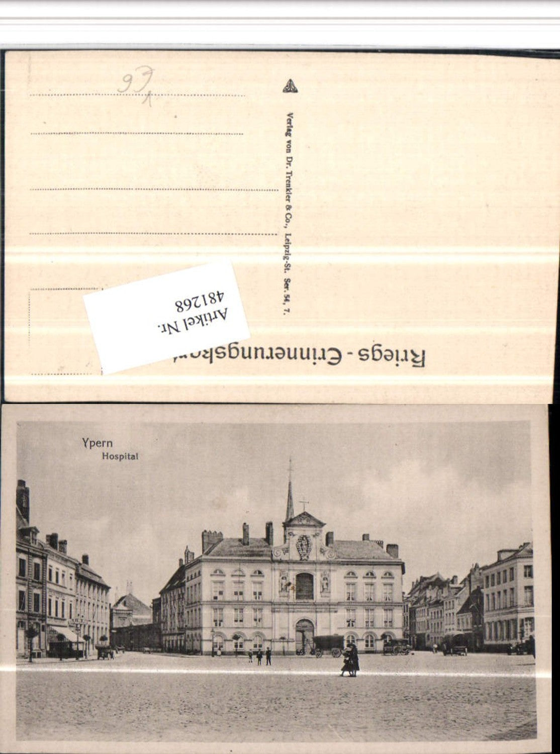 481268,Belgium Ypern Hospital Gebäude pub Dr. Trenkler 54/7