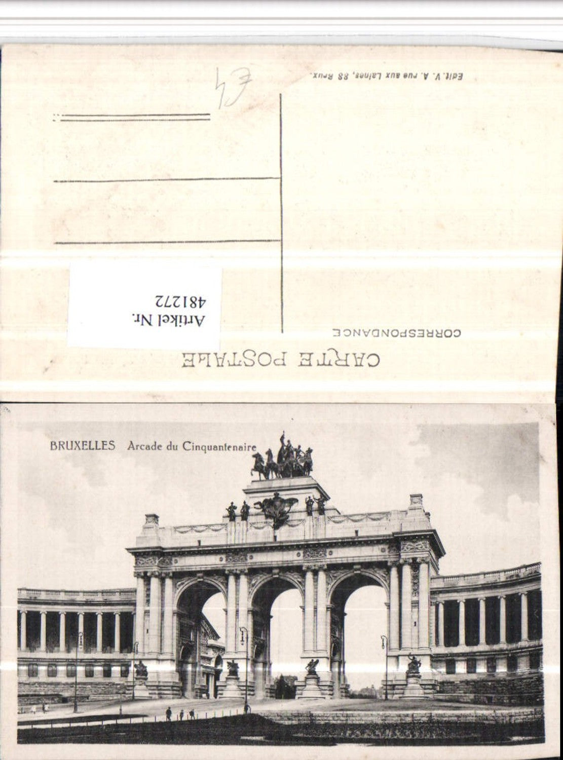 481272,Belgium Bruxelles Brüssel Arcade du Cinquantenaire Arkaden