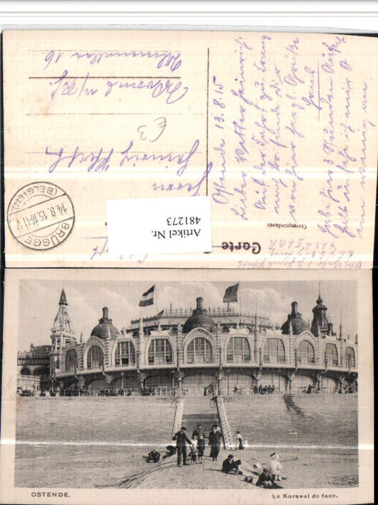 481273,Belgium Ostende Le Kursaal Gebäude