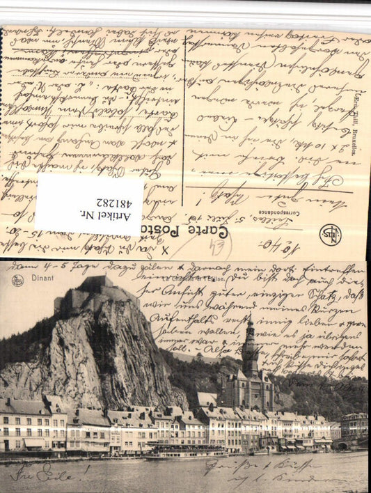 481282,Belgium Dinant La Citadelle et Eglise Kirche Festung
