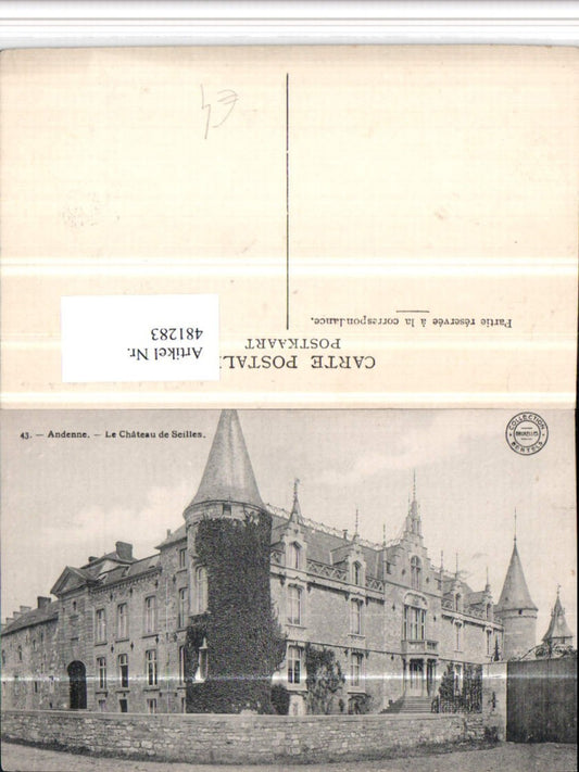 481283,Belgium Andenne Le Chateau de Seilles Schloss