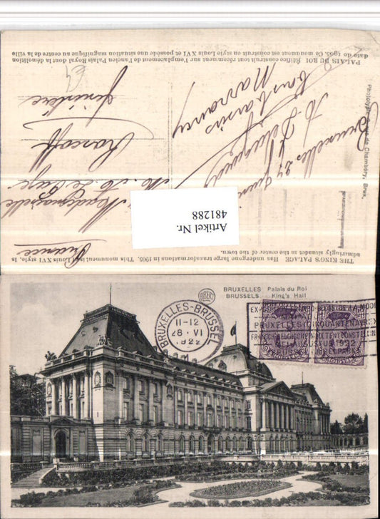 481288,Belgium Bruxelles Brüssel Palais du Roi Gebäude