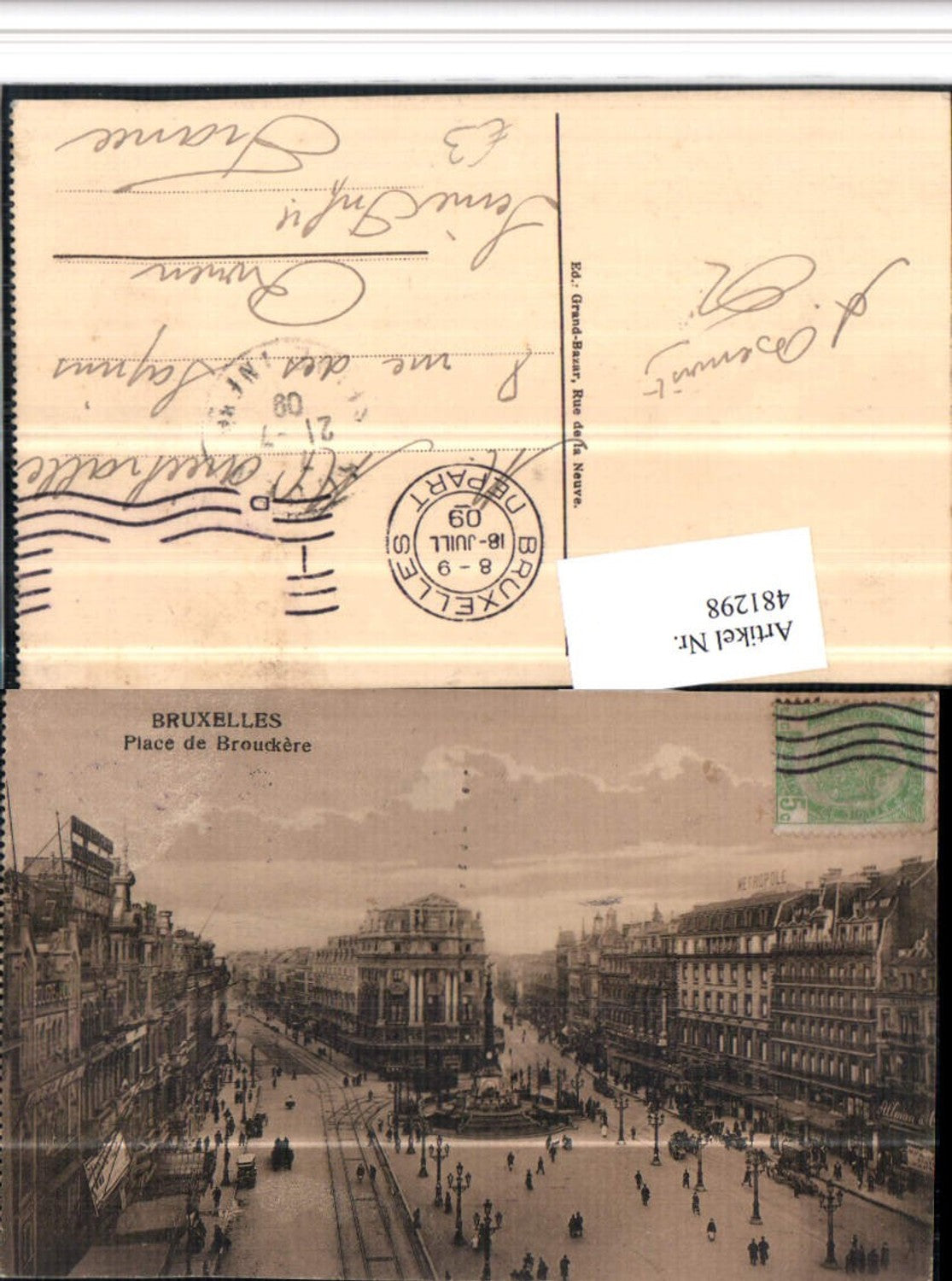 481298,Belgium Bruxelles Brüssel Place de Brouckere Platz