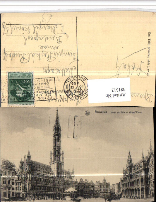 481313,Belgium Bruxelles Brüssel Hotel de Ville et Grand Place Rathaus