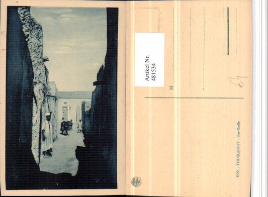 481534,Algeria Touggourt Une Ruelle Gasse Volkstypen