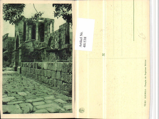 481538,Algeria Djemila Temple de Septime Severe Tempel